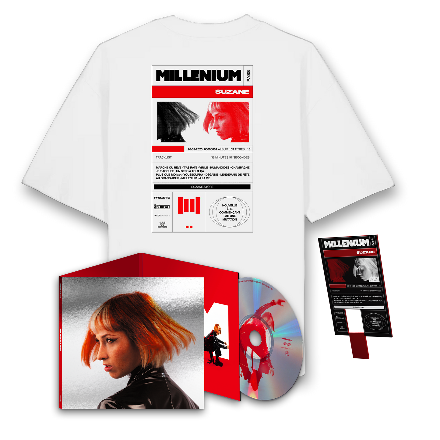 SuperPack T-shirt "Millénium" (Album Deluxe + Millénium Pass + T-shirt)