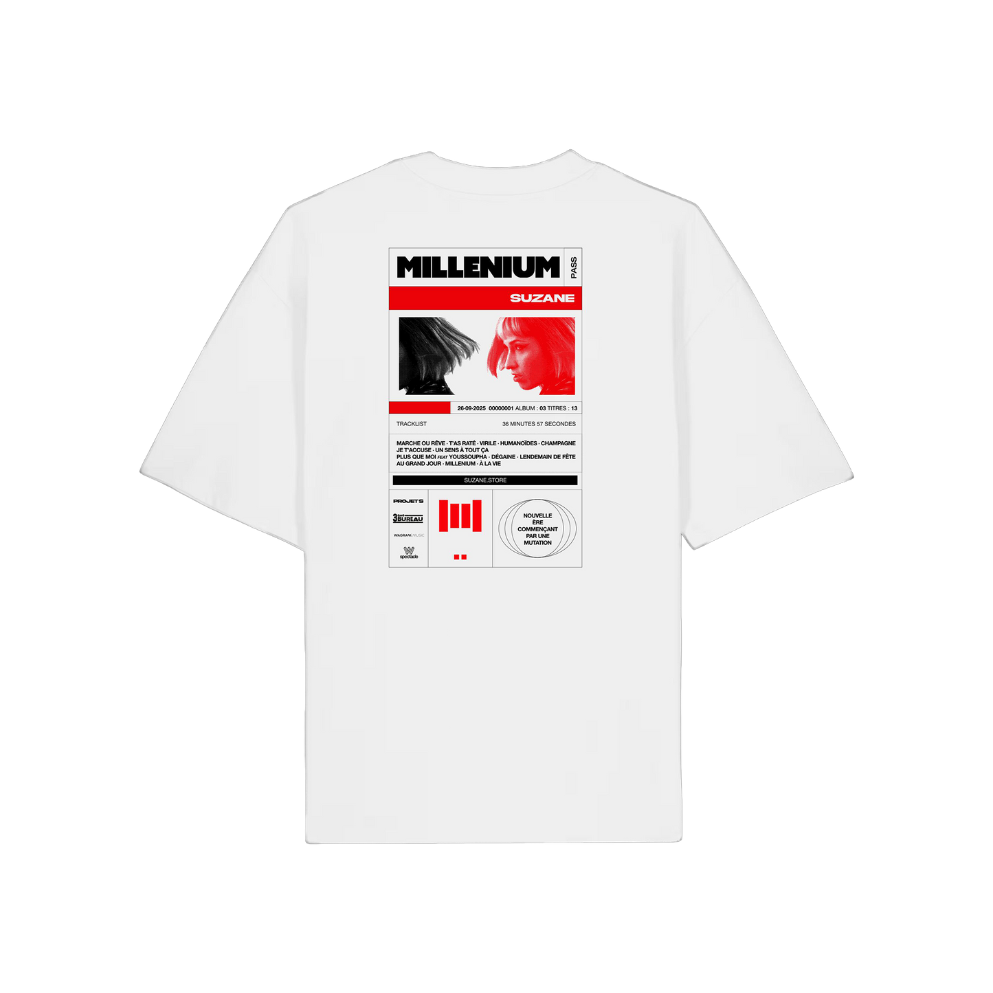 SuperPack T-shirt "Millénium" (Album Deluxe + Millénium Pass + T-shirt)