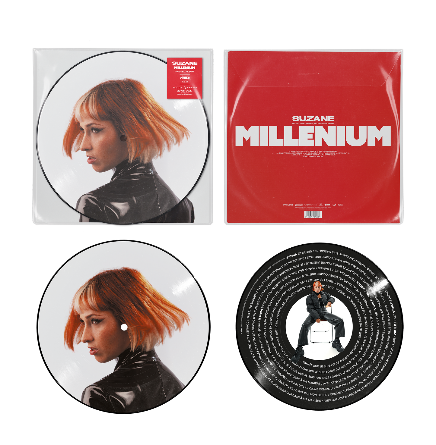 VINYLE PICTURE DISC "VIRILE" | MILLÉNIUM | SUZANE