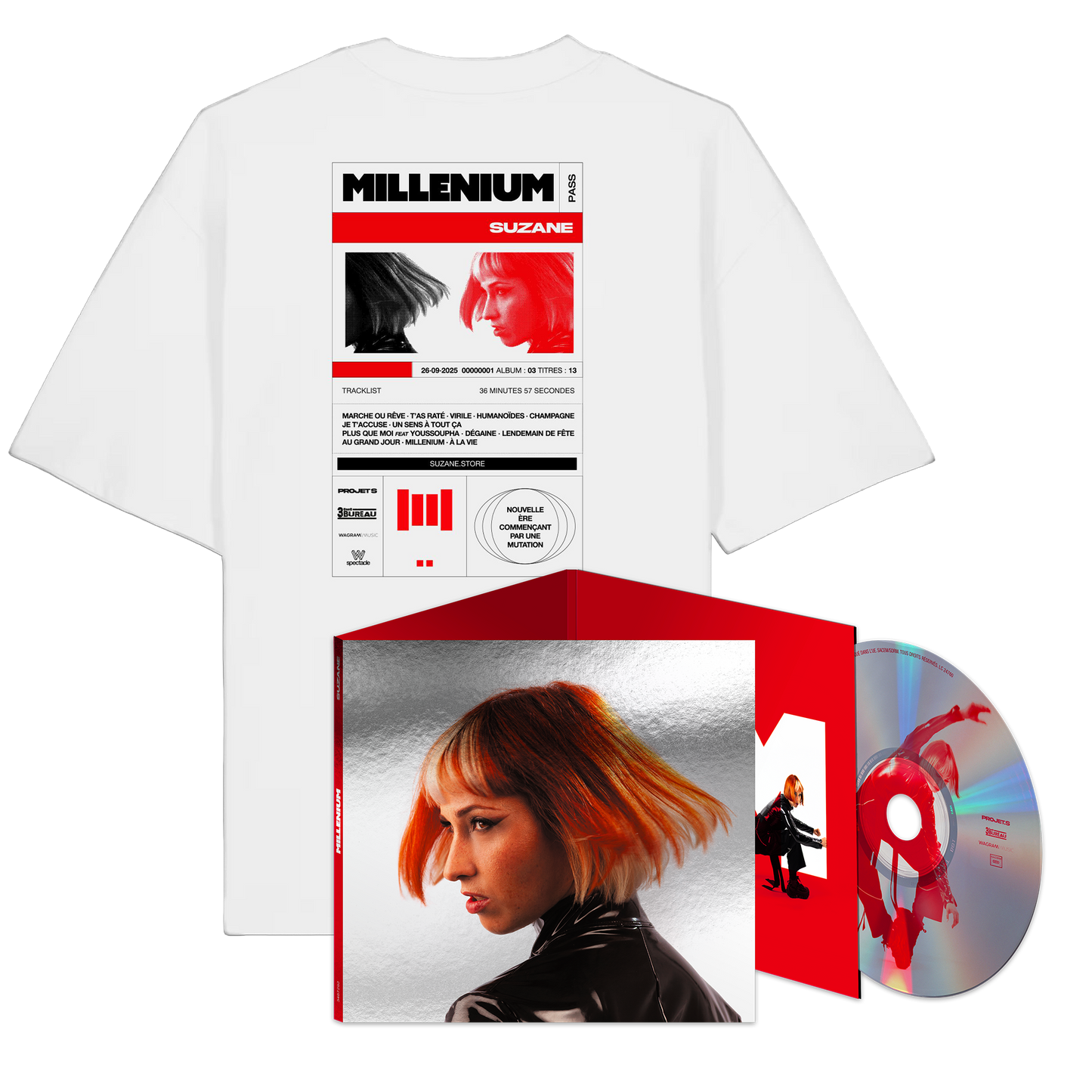 SuperPack T-shirt "Millénium" (Album Deluxe + T-shirt)